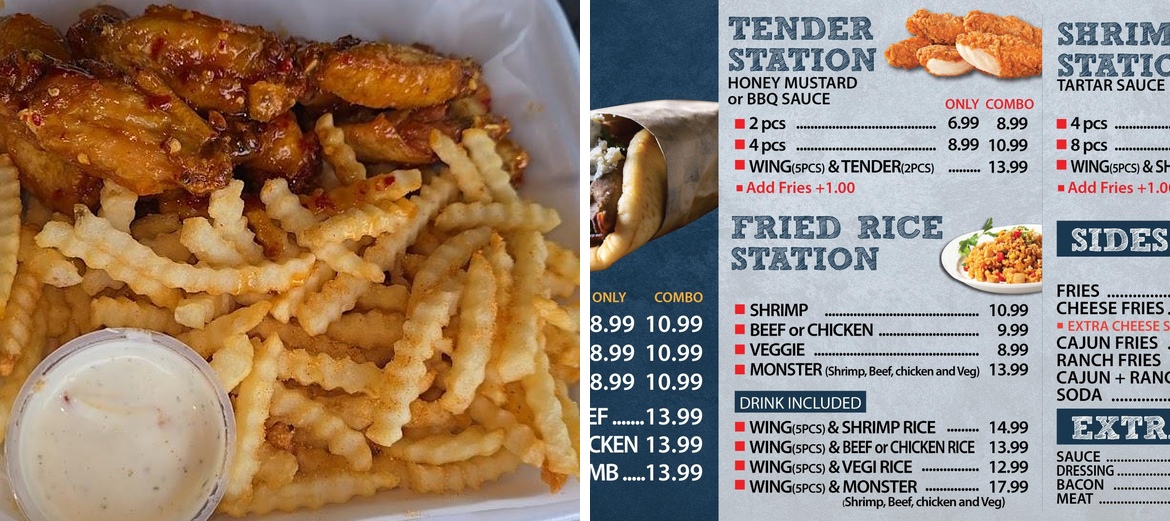 Wing Station Menu